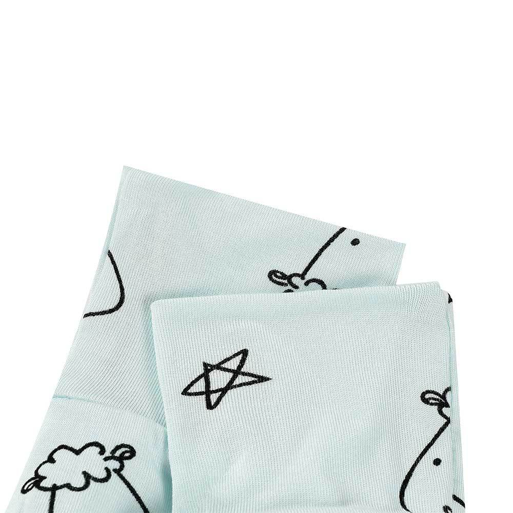 baa baa sheepz ถุงเท้าเด็กแรกเกิด ลาย Sweet Dreams Baa Baa สีเหลือง ฟ้า เทา ไซส์ 0-6เดือน