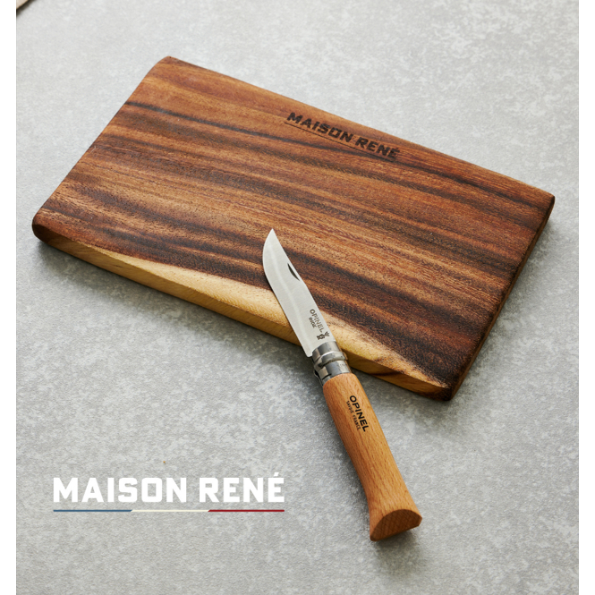 Opinel No.08 Stainless Steel. Pocket knife or cooking in the woods มีดโอปิเนล เบอร์ 8