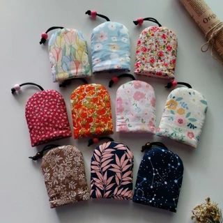 keycover ที่เก็บกุญแจ พวงกุญแจ ผ้าคอตตอน ของชำร่วย งานแต่ง งานเกษียณ ของขวัญปีใหม่ เลือกโทนสีได้