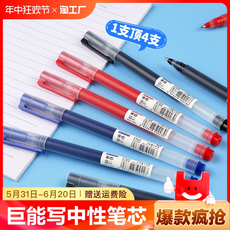 KIKI ปากกาเจล 0.5mm หมึกน้ำ ปากกาลายเซ็น ปากกาสีดำ สีแดง สีน้ำเงิน เครื่องเขียน แห้งเร็ว ปากกาเขียนปากกาสำนักงาน 0.5mm