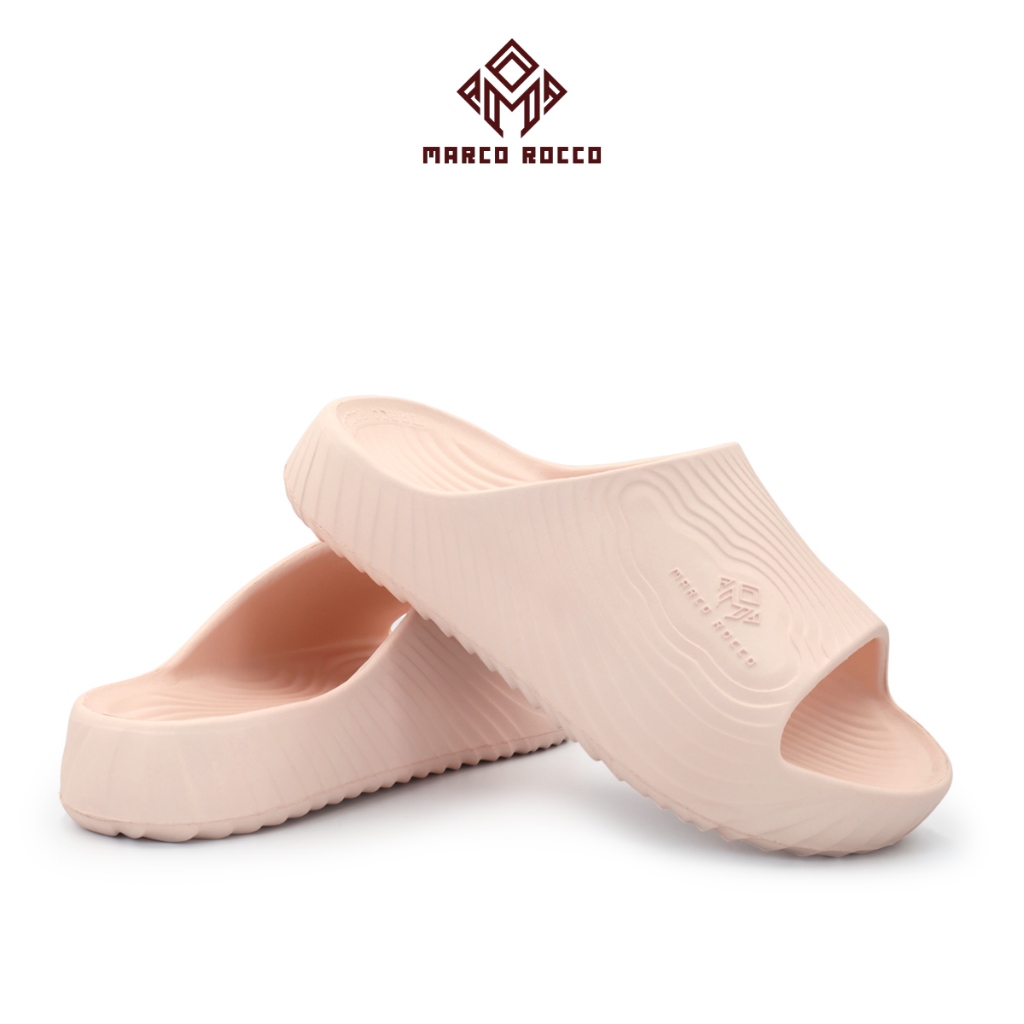 Marco Rocco รองเท้าแตะพื้นนุ่ม รุ่น MR8012 รองเท้า EVA แฟชั่นลายไม้ Unisex กันน้ำกันลื่น