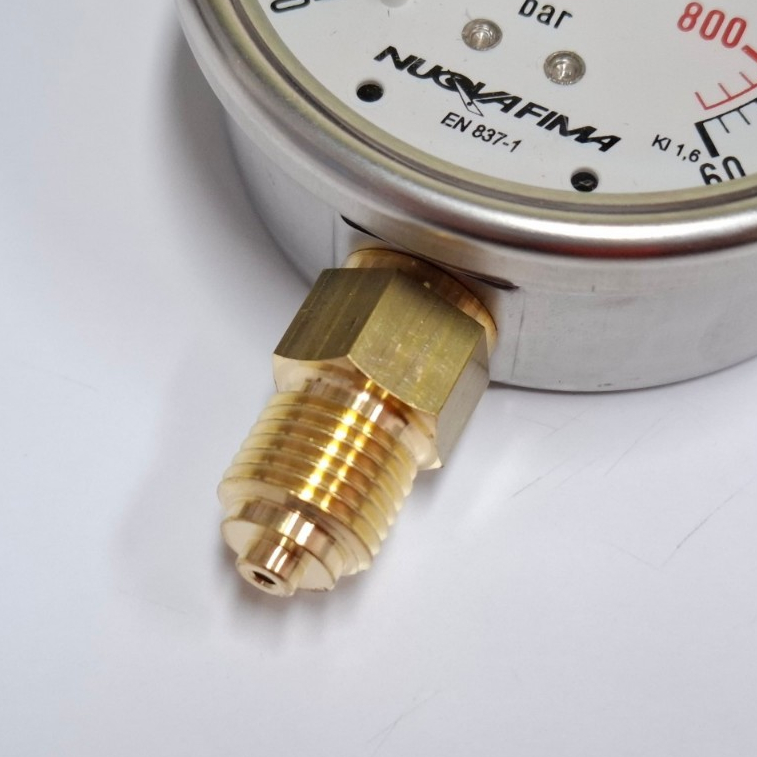 MGS10/A DS63 0-60 BAR/PSI,PSI/KG,KG/PSI เกจวัดเเรงดัน 1/4″ BSPM/NPTM มีน้ำมัน/ไม่มีนํ้ามัน ทองเหลืองออกล่าง หน้าปัด2.5” ราคา ถูกที่สุด ดีลบีเคเค แกลเลอรีภาพที่ 6