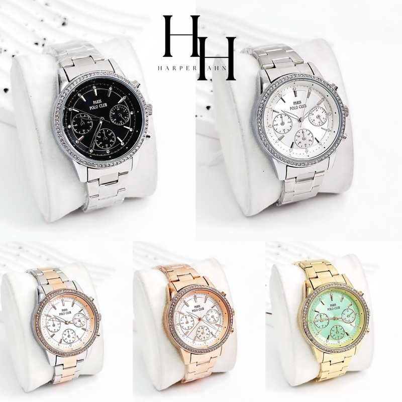 PARIS POLO CLUB PPC-231101 หน้าปัด37mm ของแท้ ประกันศูนย์ไทย 1 ปี กันน้ำ