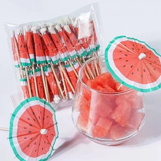 (พร้อมส่งจากไทย)ไม้จิ้มค็อกเทล ไม้จิ้มอาหาร แพ็คละ 50 ชิ้น