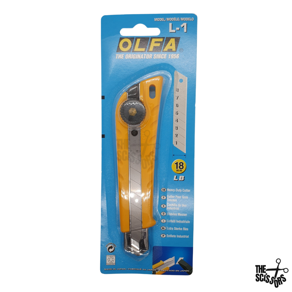 คัตเตอร์ OLFA รุ่น L-1 ขนาด 18mm  (พร้อมส่ง) ** ของแท้ 100%**