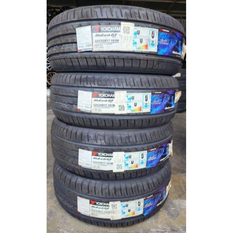 🚗🚓ยางYokohama 225/55/17 ae51 ญี่ปุ่น ยางใหม่ปี23
