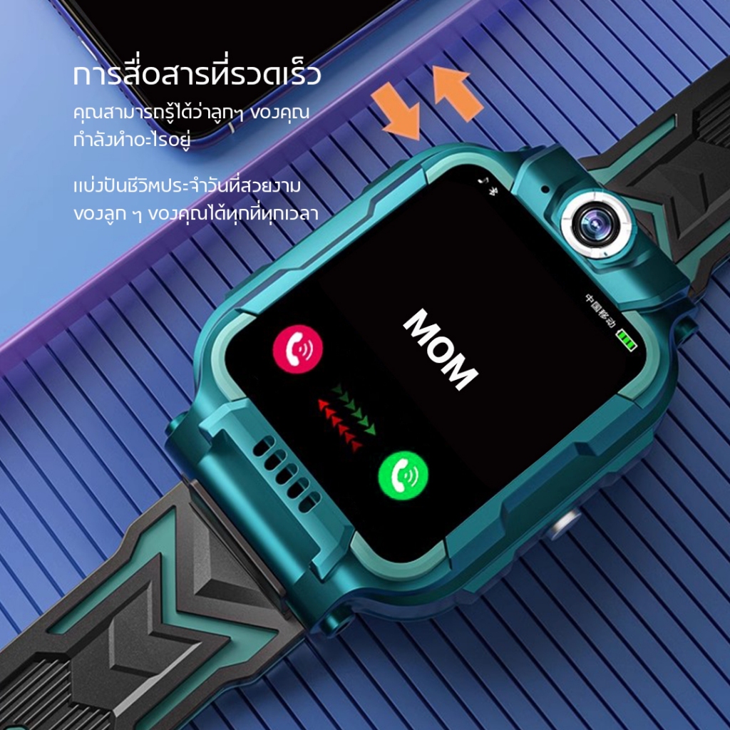 นาฬิกาเด็ก เมนูไทย Q88S/Q19 GPS โทรได้ ถ่ายรูปได้ สมาทวอช นาฬิกาข้อมือ ยกได้หมุนได้ นาฬิกากันเด็กหาย มีปลายทาง - รูปที่ 4