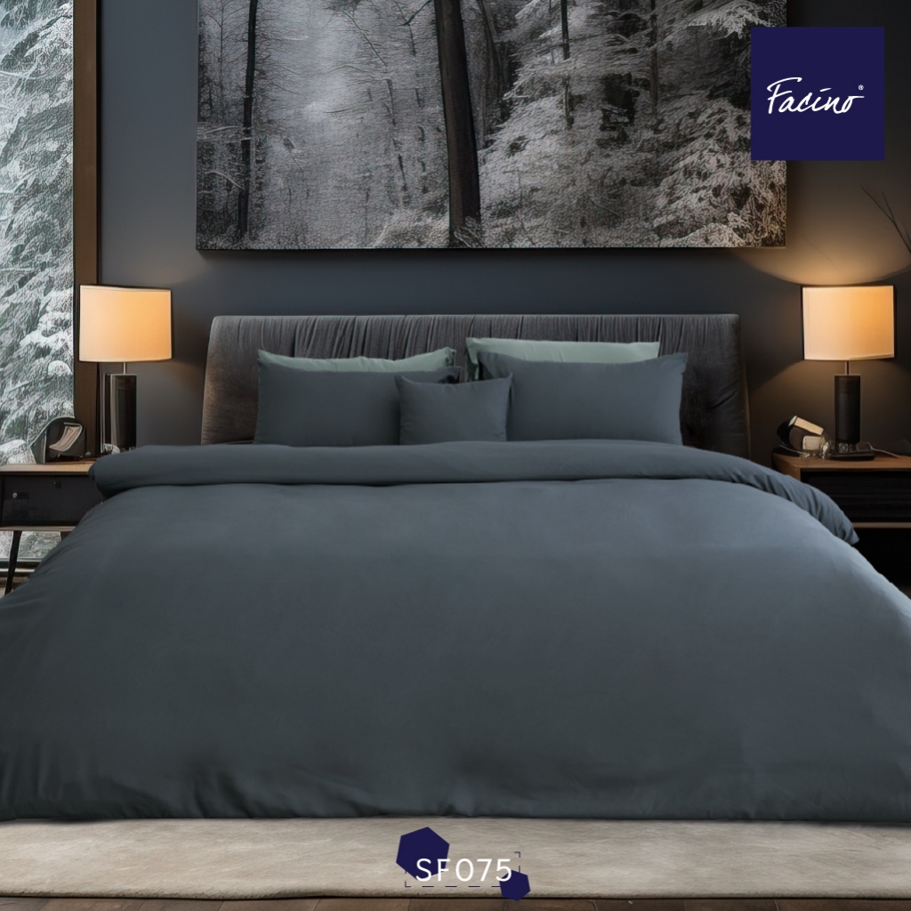 Facino ชุดผ้าปูที่นอน 6 ฟุต 5 ฟุต 3.5 ฟุต (ไม่รวมผ้านวม)  Collection THE ELEMENT OF SURPRISE FIT UP T0 14"