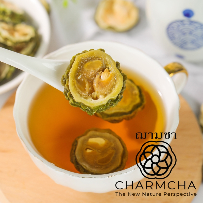 มะระอบแห้ง (Dried Bitter Gourd Tea) ชาสมุนไพร ชาดอกไม้ Charmcha ฌามชา - รูปที่ 3