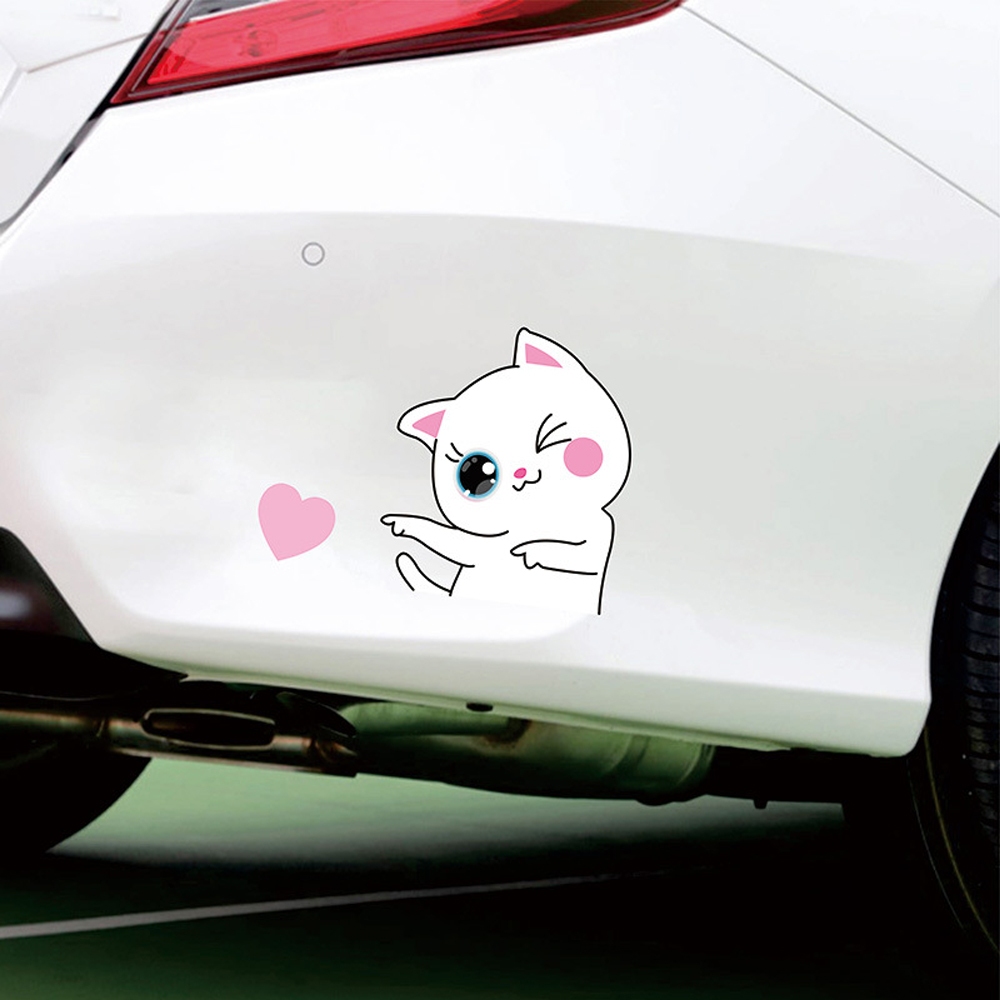(ส่งจากไทย) สติ๊กเกอร์แมว สติ๊กเกอร์ติดรถการ์ตูน สติ๊กเกอร์การ์ตูน ติดรถ ติดแอร์ ติดได้หลากหลาย สติ๊กเกอร์สวยๆ ปกปิดรอย - รูปที่ 6