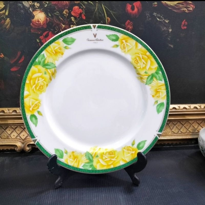 ใหม่จานข้าว valantino ITALYไม่ผ่านการใช้ก.9.2"