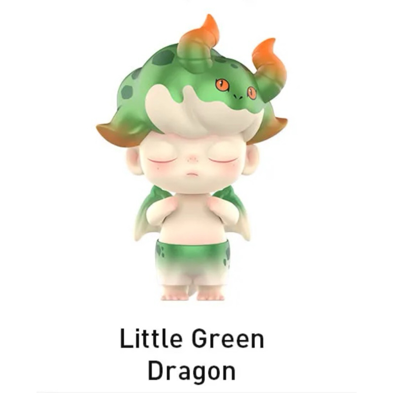 การ์ดพิเศษ [1:144] Little Green Dragon - [พร้อมส่ง ของแท้] Popmart Dimoo Retro Series[เช็คการ์ดอย่าง