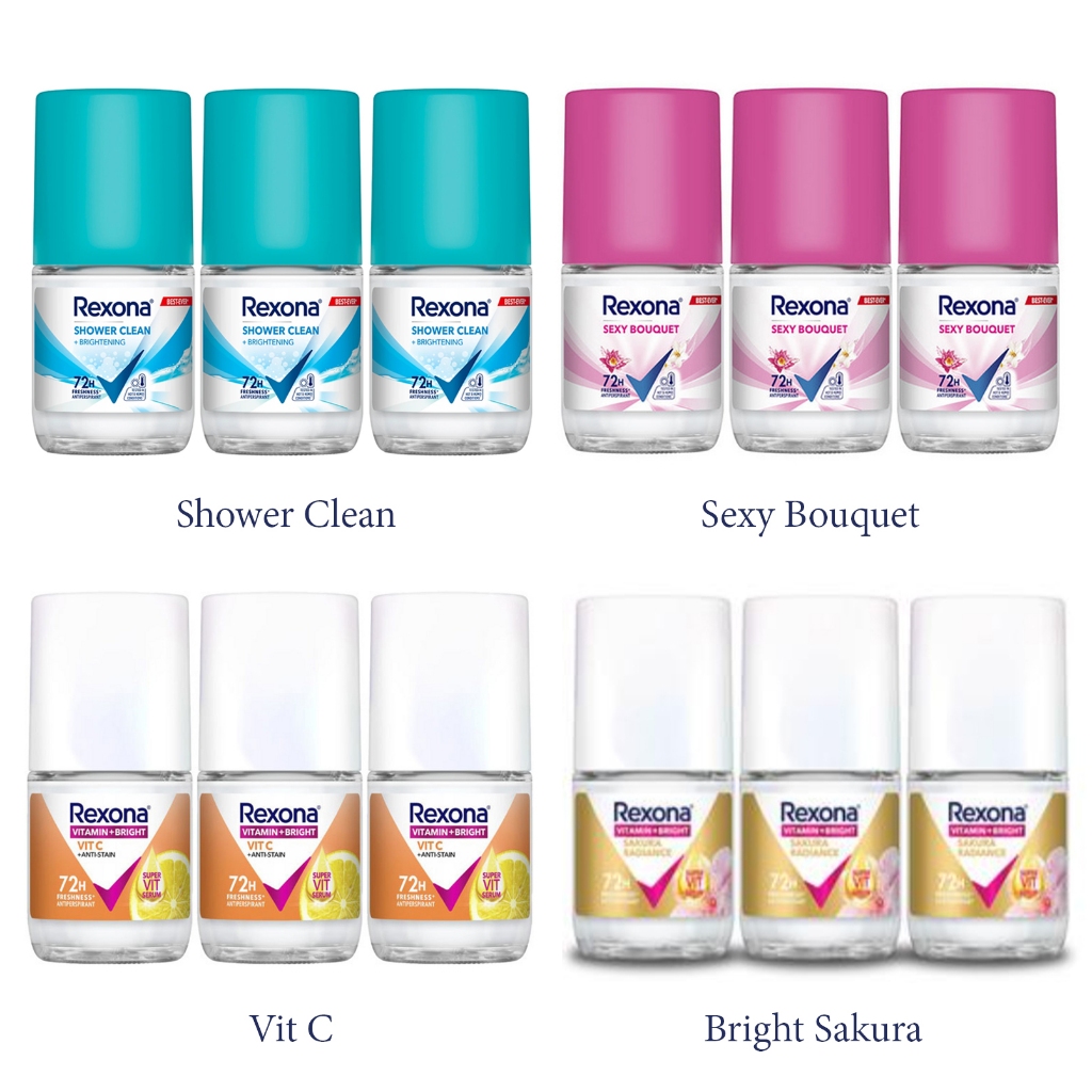 เรโซนา โรลออน ระงับกลิ่นกาย เรโซน่า 3x25 ml. Rexona Deodorant Rollon