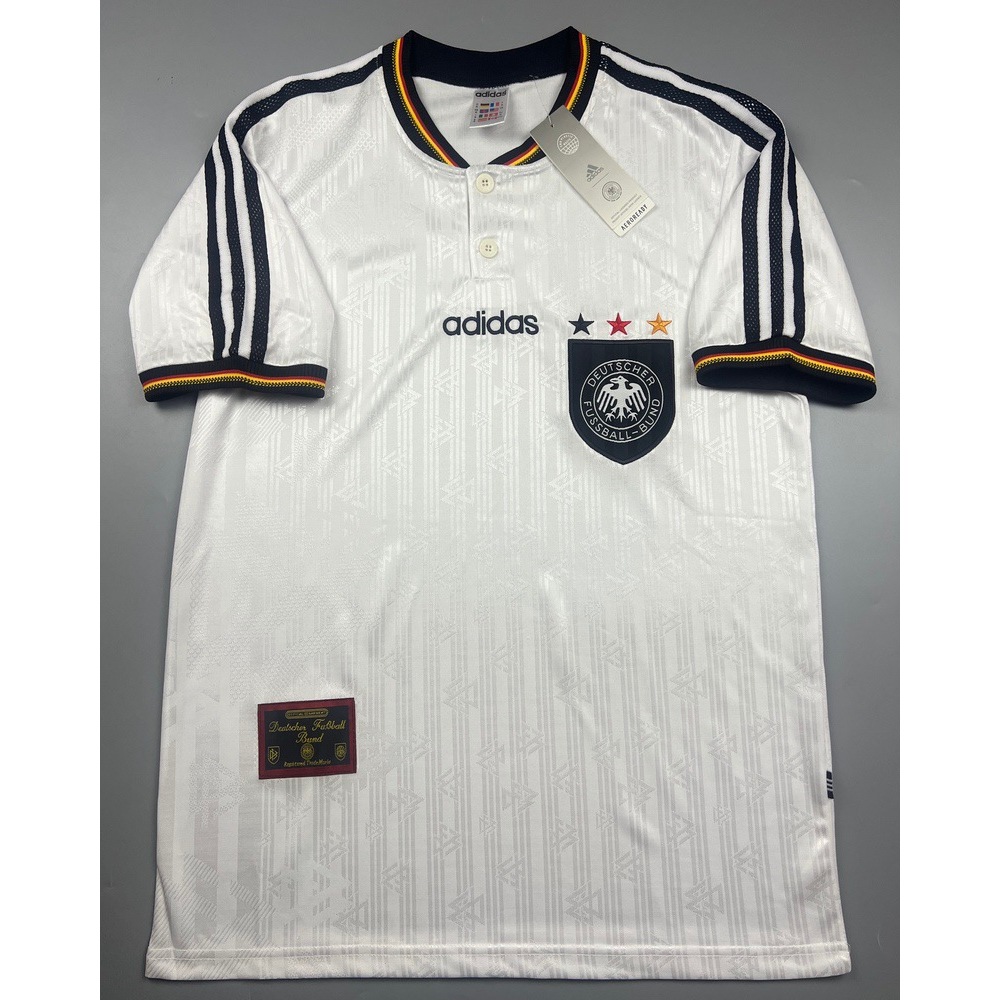 เสื้อบอล ย้อนยุค ทีมชาติ เยอรมัน 1996 เหย้า Retro Germany Home เรโทร คลาสสิค