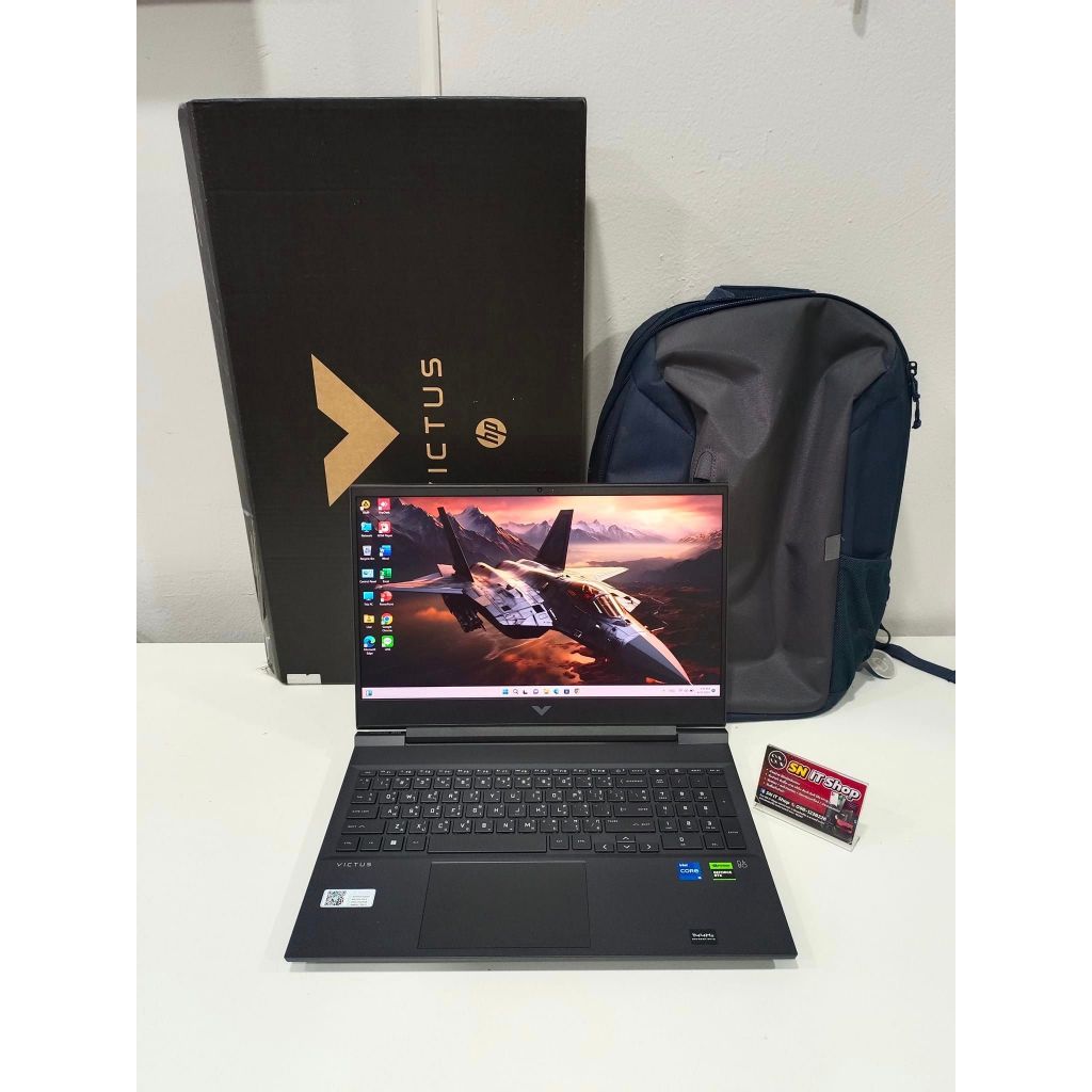 HP Victus Gaming 16-d1225TX สภาพสวย ครบกล่อง กระเป๋า ประกันศูนย์ยาวๆ 12/2/2026