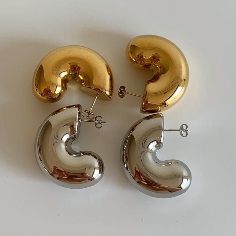 ต่างหูสเตนเลส HER OBJECTIVE_HER ADINA BOLD EARRINGS