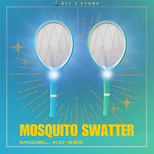 ไม้ตียุงไฟฟ้า มีแสงล่อยุง รุ่น KD-888 / 551 / 552 / 553 / 555 / 889 คละสีทุกชิ้น