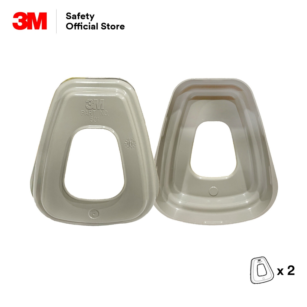 3M-501 ฝาครอบแผ่นกรองฝุ่นละออง 1คู่ (2ชิ้น)