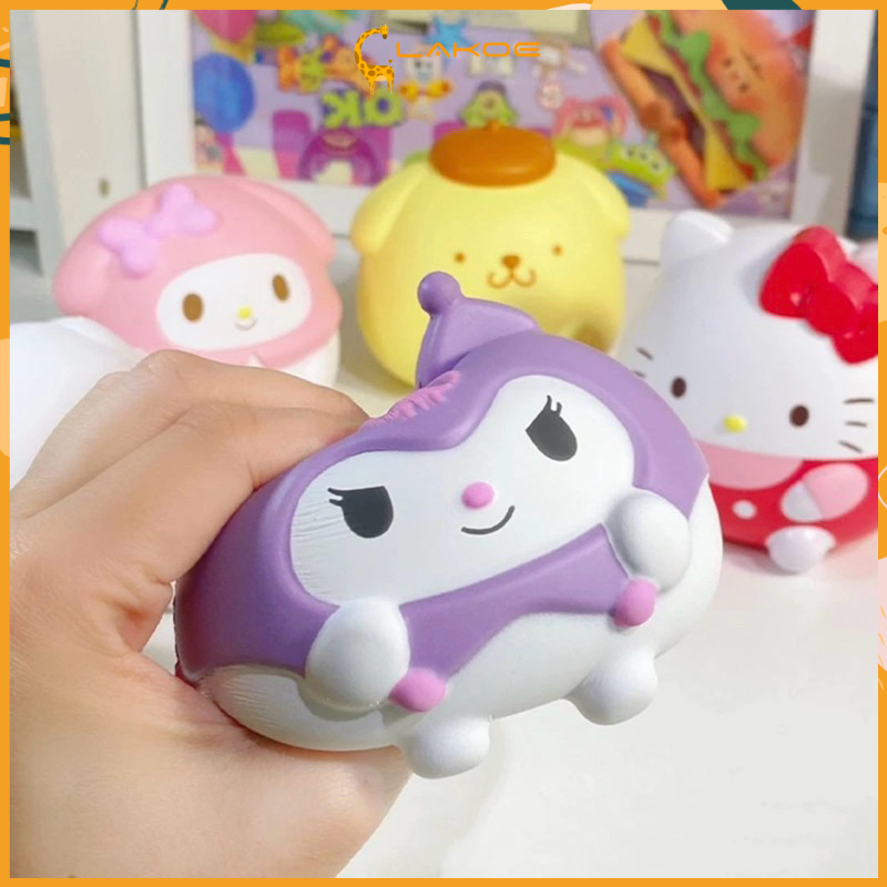 ซื้อ LAKOE สกุชชี่ สควิสชี่ Sanrio โมนินุ่มนิ่ม คลายเครียด บีบคลายความเครียด ตุ๊กตาหนอน ของเล่นเด็ก ตุ๊กตาโมนิ ของเล่นบีบ