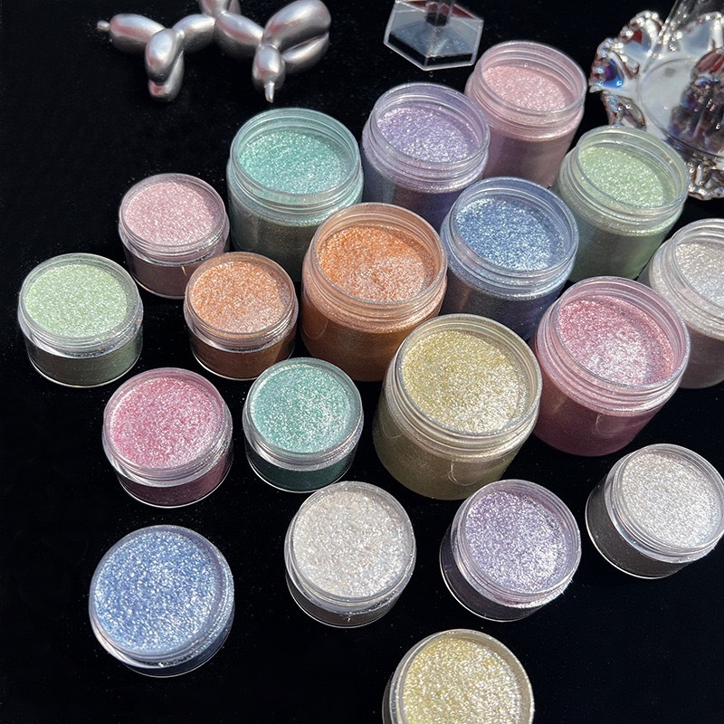 ผงกลิสเตอร์กากเพชร พลาสเทล เงา,วิบวับ สำหรับตกแต่งเล็บ,หน้า,ชิ้นงาน,เขย่า งานฝีมือ ต่างๆ DIY รุ่น3