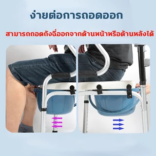 รุ่นเดียวกับโรงพยาบาล รับน้ำหนักได้200กก อุปกรณ์ช่วยเดิน ช่วยเดิน ไม้เท้า 4 ขา เก้าอี้นั่งอาบน้ำ ห้องน้ำผู้สูงอายุ