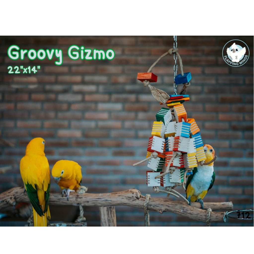 Flapping Wings "Groovy Gizmo" ของเล่นนกแก้ว ผลิตและนำเข้าจากแคนาดา