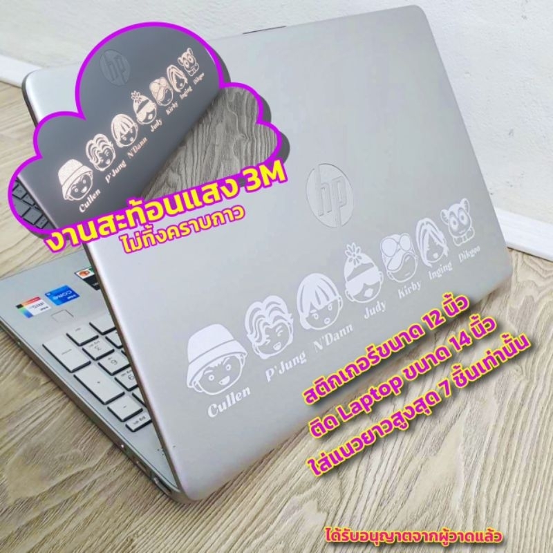 สติ๊กเกอร์คัลแลน ทีมคัลแลน Hateberry ติด Laptop งาน 3M สะท้อนแสงแท้ cullen hateberry