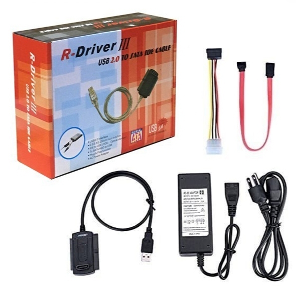 USB TO IDE/SATA ไปยัง SATA / IDE Cable 2.0 ใช้เชื่อมต่อฮาร์ดดิสก์ และ CD DVD