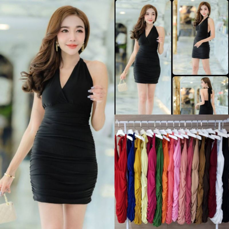 เดรสคล้องคอโชว์หลังผ้าity