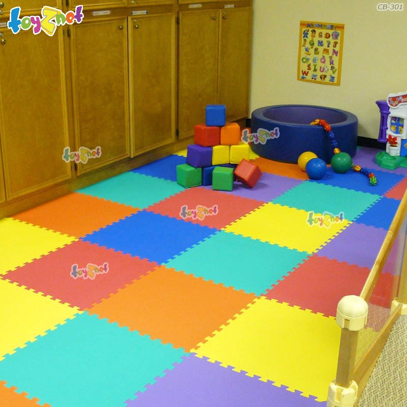 Toyznet แผ่นรองคลานแบบจิ๊กซอว์ 60 x 60 ซม. (10 แผ่น) (คละสี) รุ่น CB-301