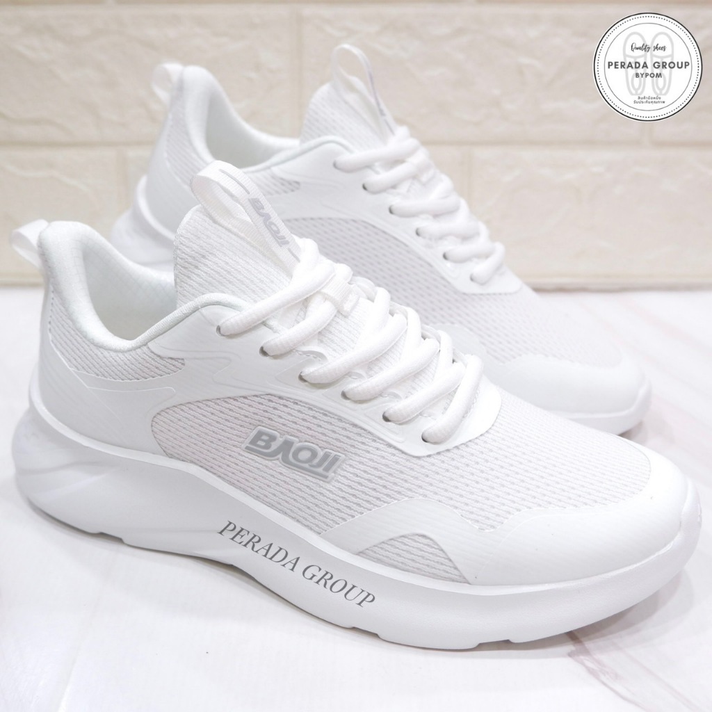 Baoji แท้💯% รองเท้าผ้าใบ พื้นสูง 4 เซน รุ่น BJW1083 ไซส์ 37-41