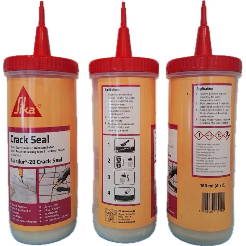 Sikadur®-20 Crack Seal อีพ็อกซี่ เรซิ่น 2 ส่วนผสม สําหรับซ่อมแซมรอยแตกร้าวบนคอนกรีต