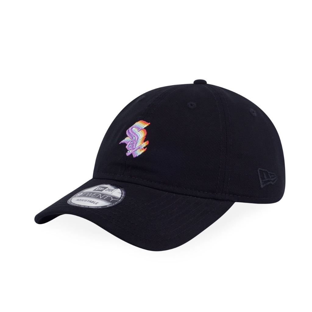 CHICAGO WHITE SOX LIGHT RAINBOW LAYERED LOGO BLACK 9TWENTY CAP
