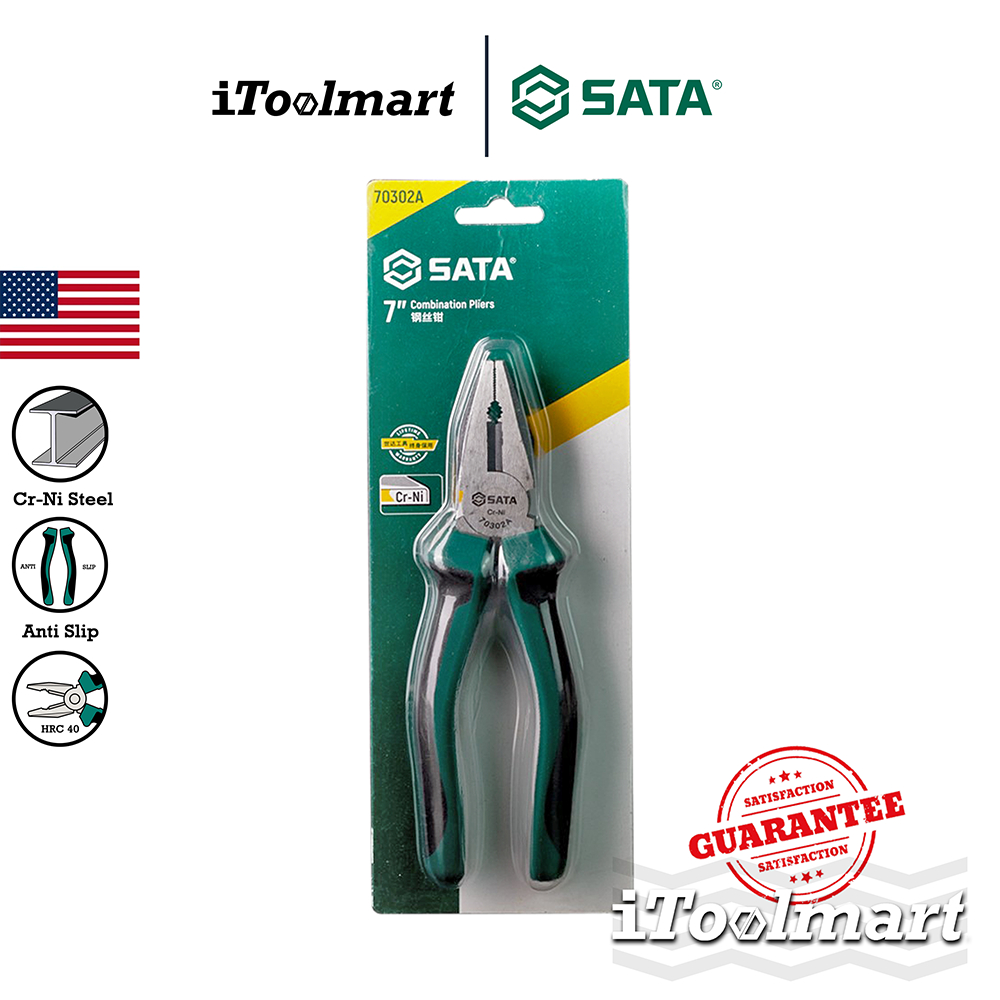 SATA คีมปากตรง 7 นิ้ว รุ่น 70302A