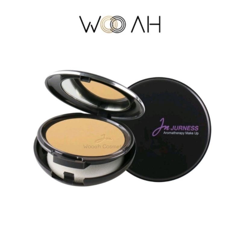 แป้ง เจอเนส JURNESS Aromatherapy Foundation Powder SPF25 PA++ แป้งพัฟ ผสมรองพื้น กันน้ำ (ตลับจริง)
