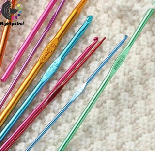 เข็มถักโครเชต์ อะลูมิเนียม หัวเดียว ขนาด2.0-10.0 MM