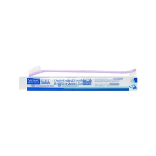 Virbac แปรงสีฟัน ซีอีที ดูอัล-เอ็นด์ [C.E.T.® Dual-End Toothbrush] แปรงสีฟันหัวแปรง 2 ด้าน