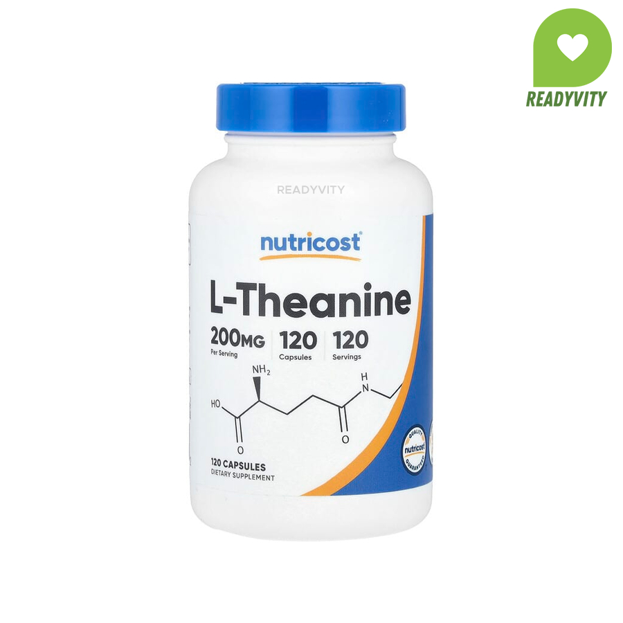 Nutricost, L-Theanine, 200 mg, 120 Capsules
