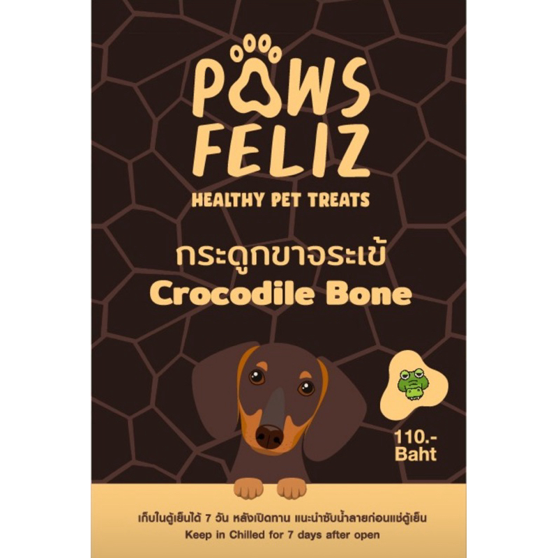 กระดูกขาจระเข้ฟรีซดรายCrocodileBoneFreezeDried