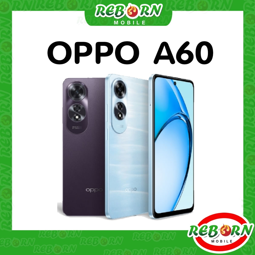 [Hot] OPPO A60 Snapdragon 680 | 6.67" กล้อง 50MP | A58 8/128 Helio G85 ชาร์จไว แบตอึด 5,000 mAh ศูนย