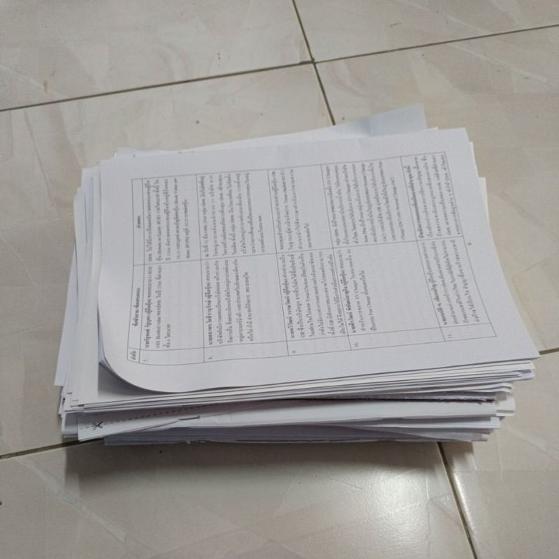 กระดาษ a4 สีขาวดำ มือสอง ใช้แล้วทั้ง 2 หน้า 1กิโลกรัม