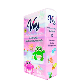 ยกลัง 50 ห่อ กระดาษทิชชู่เช็ดหน้าวีวี่ Vivy รุ่น Good Day 170 แผ่นคู่ กระดาษหนา 2 ชั้น แถมฟรีทิชชูแขวน 800 แผ่น 2 แพ็ค
