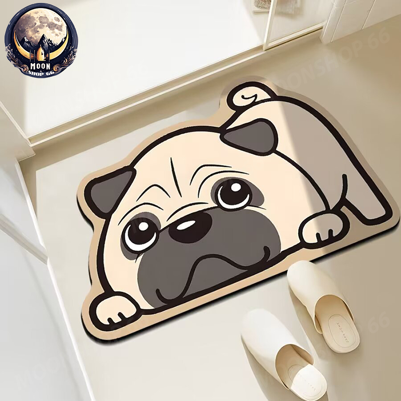 พรมซับน้ำ พรมเช็ดเท้าลายน่ารัก พรมห้องน้ำ พรมห้องครัว พรมเช็ดเท้า พรมรูปสัตว์ พรมห้องนอน ซับน้ำได้ดี กันลื่น - รูปที่ 3