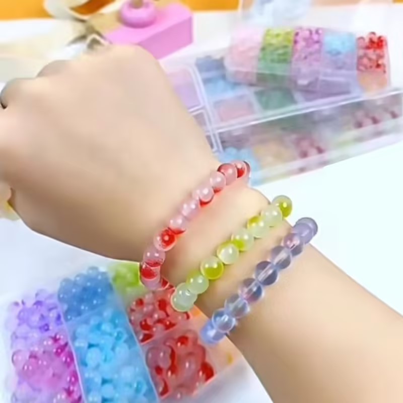 ชุดร้อยลูกปัด DIY ลูกปัดDIY สร้อยข้อมือลูกปัดDIY ลูกปัดร้อยสร้อย พร้อมอุปกรณ์ครบชุดและกล่องจัดเก็บ - รูปที่ 5