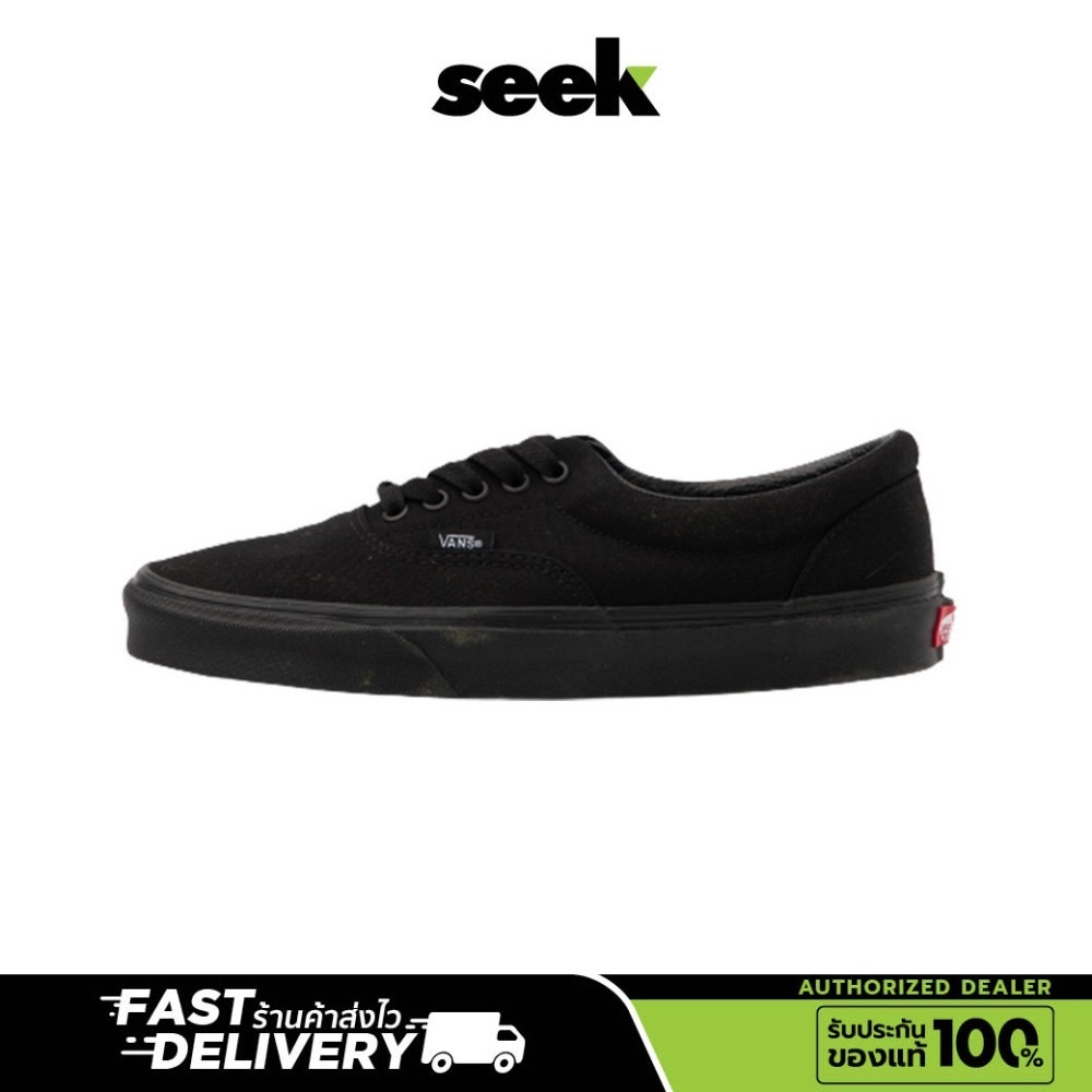 VANS ERA (พร้อมส่ง) BLACK/BLACK รองเท้าผ้าใบสีดำล้วน ของแท้ 100% ร้าน SEEK