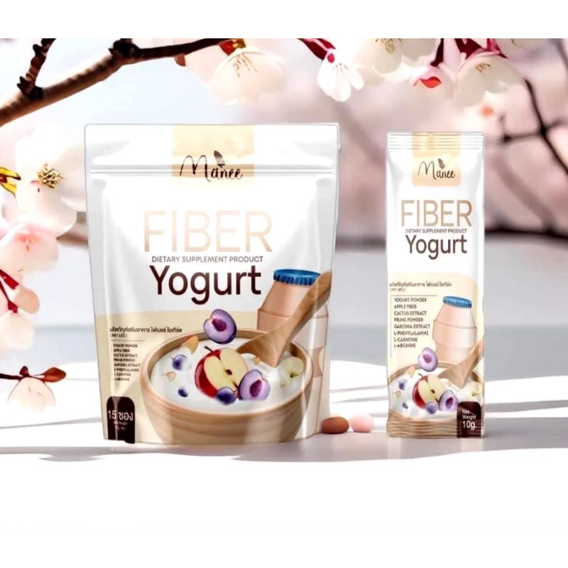 มณี Maneeไฟเบอร์ Fiber yogurt (15ซอง)