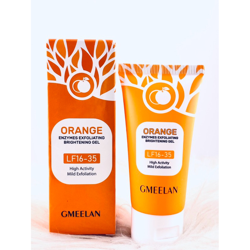 พร้อมส่งของแท้🍃🍊 Gmeelan เจลผลัดเซลล์ผิวด้วยเอนไซม์สีส้ม🍊เจลขัดผิว เจลขัดผิวหน้า เจลขัดเซลผิว 50g