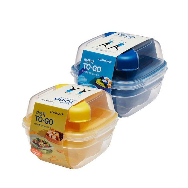 กล่องใส่อาหารแบบแบ่งช่อง LocknLock  To-Go Container ความจุ 950 ml.รุ่น HSM8440TL