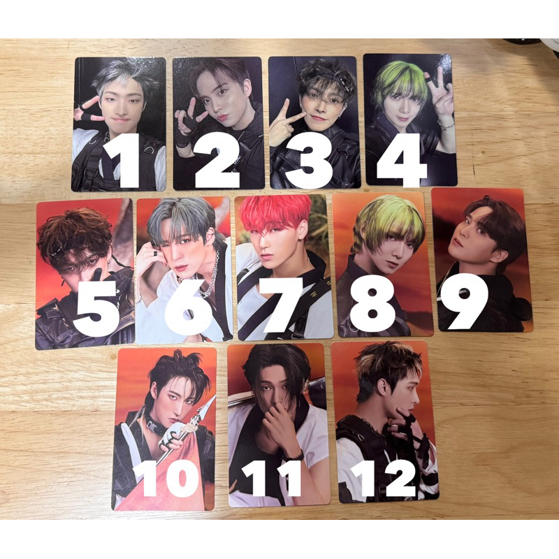 พร้อมส่ง การ์ด photocard ateez แกะจากอัลบั้ม the world ep. fin A version ของแท้ 100%