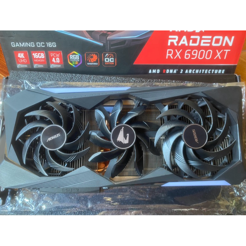 (การ์ดใหม่) AMD RADEON Aorus RX 6900XT 16GB (มือสอง)